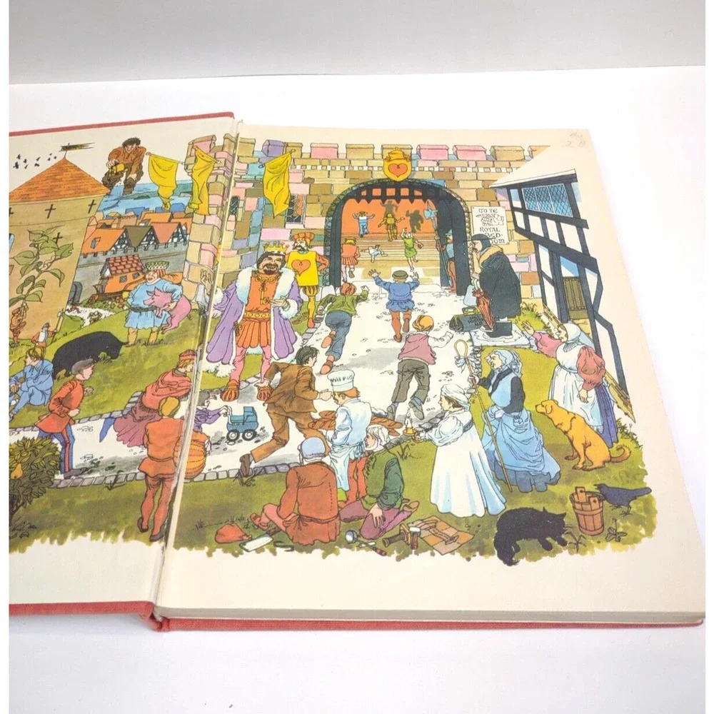 Vintage 1972 Bedtime Book of 365 Nursery Rhymes Hardback - Ann Evans - Picture 3 of 12